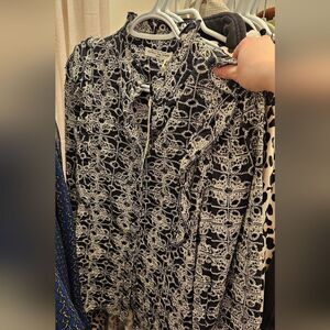 Nwt circle of trust eyelet ruffle blouse